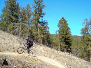 Riding a Rocky Mtn Altitude 29 on Smith Creek trails.