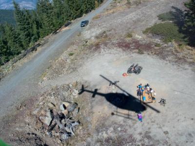 #dellacreek #helibiking