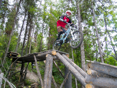Bush Pilot Biking Powers Creek