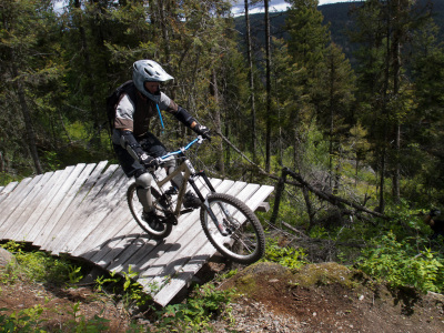 Bush Pilot Biking Powers Creek
