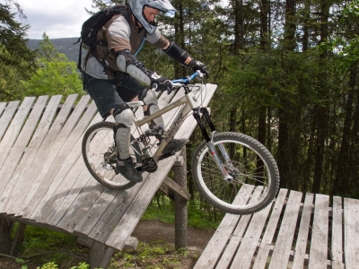 Bush Pilot Biking Powers Creek