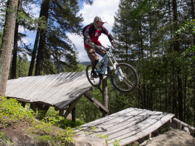 Bush Pilot Biking Powers Creek