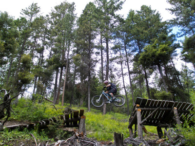 Bush Pilot Biking Powers Creek