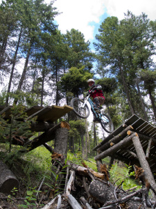 Bush Pilot Biking Powers Creek