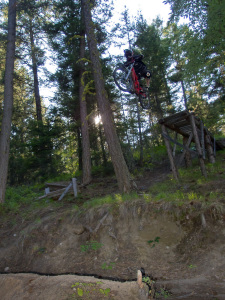 Bush Pilot Biking Powers Creek